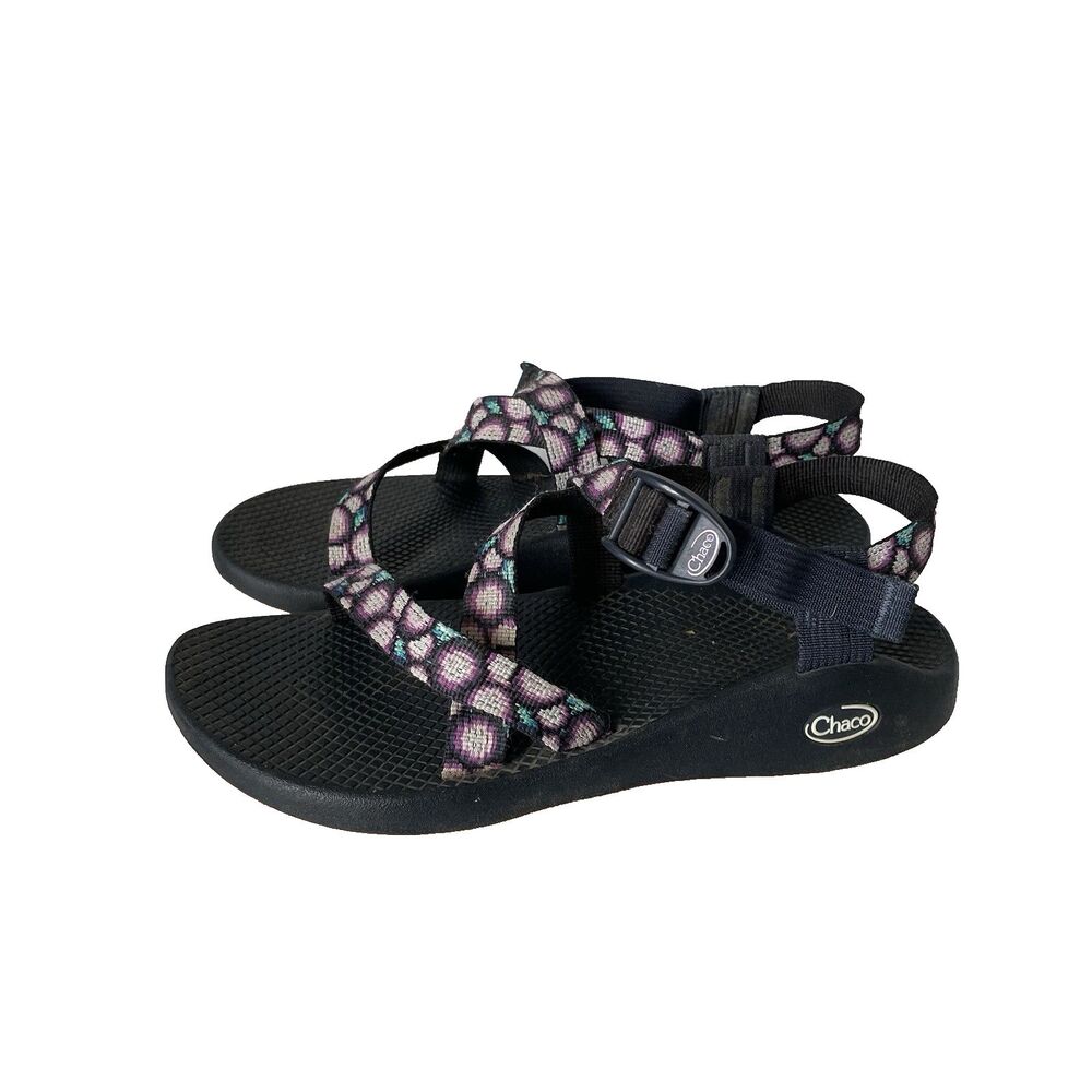 Chaco Z/1 Classic Sport Sandals Hiking Outdoor Gorpcore Black Purple Size 9
